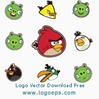 Angry Birds logo, logo of Angry Birds, download Angry Birds logo, Angry Birds, vector logo