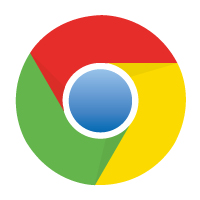 Google Chrome logo vector