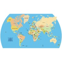 Accurate Vector World Map vector