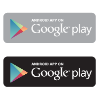 Android app on Google play vector