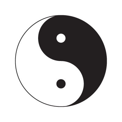 Yin & Yang logo vector
