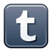 Tumblr icon vector, Tumblr button vector