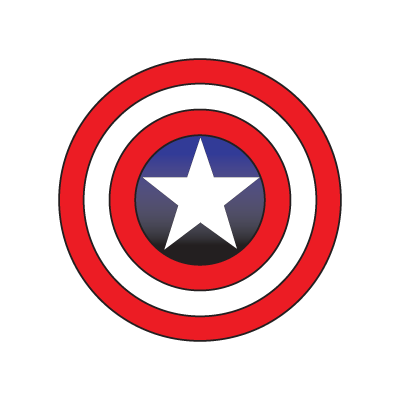 Captain America logo vector