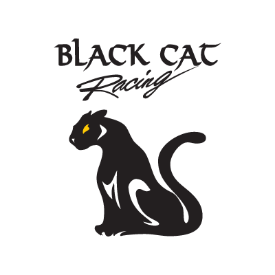 Black Cat Racing logo vector