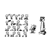 Calvin n Hobbes logo vector