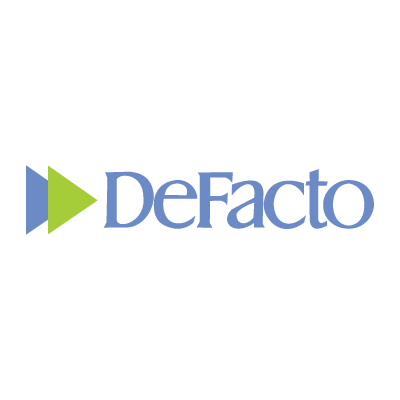Defacto logo vector