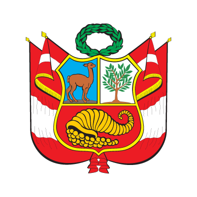 Escudo del Peru logo vector