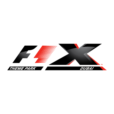 F1-X Theme Park logo vector
