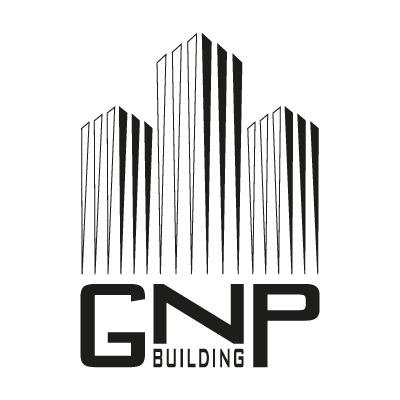 GNP building BW logo vector