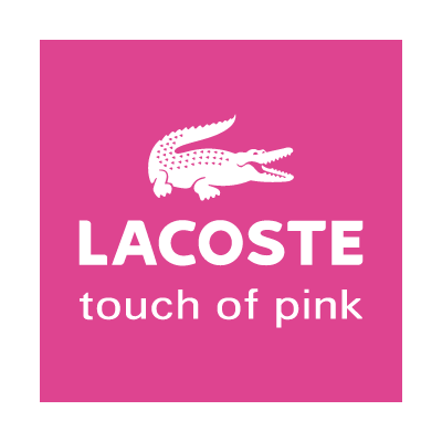 Lacoste touch of pink vector logo