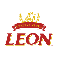 Leon cerveza vector logo