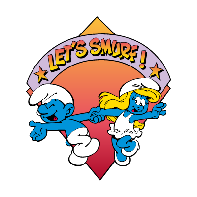 Let's Smurf! vector logo