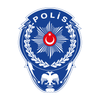 Polis Yildizi Beyaz Defneli vector logo