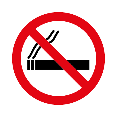 Prohibido fumar vector logo