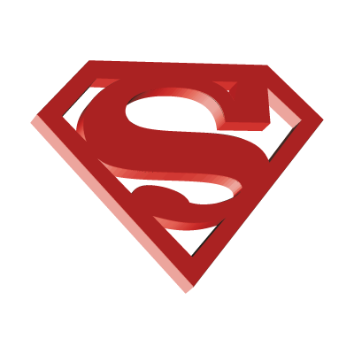 Superman 3D vector logo