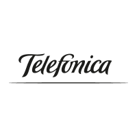 Telefonica black vector logo