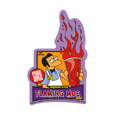 The Simpsons Flaming Moe vector