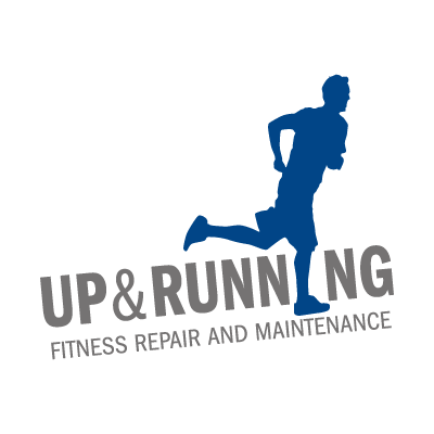 Up & Running vector logo