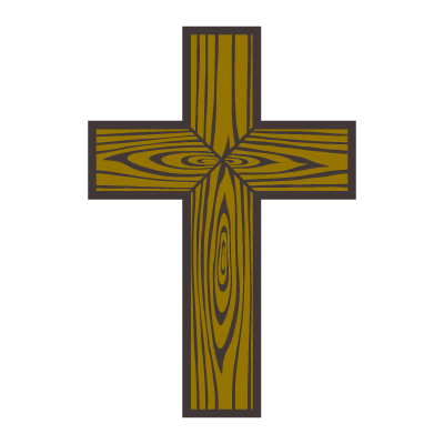 Wood cross vector logo