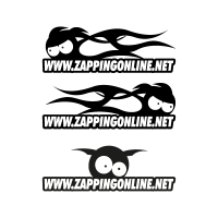 Zapping on line vector logo