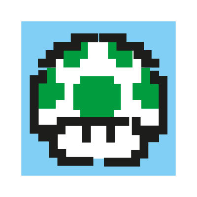 1-up mushroom vector logo