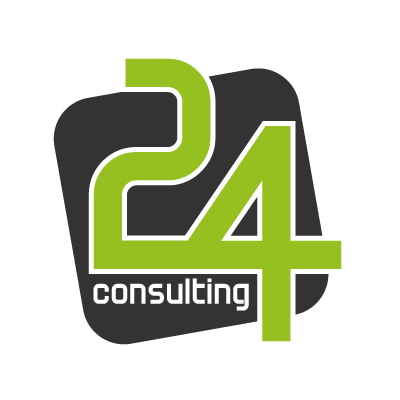 24 Consulting vector logo