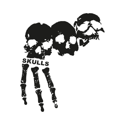 3 skulls vector logo