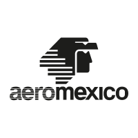 AeroMexico Black vector logo