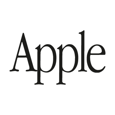 Apple (text) vector logo