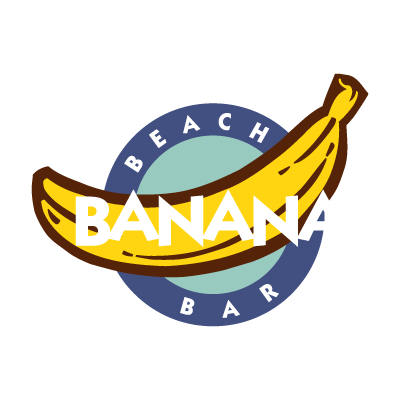 Banana Beach Bar vector logo